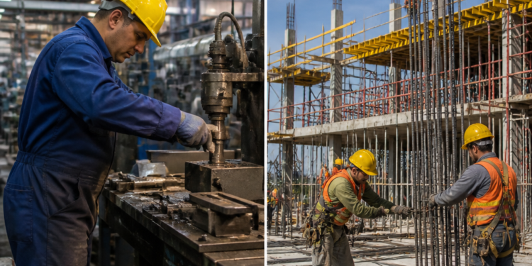 La industria creció un 3,2% en marzo y la construcción un 4,7%, según el Indec