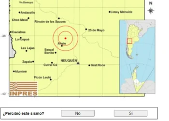 Temblor en Neuquén y movimientos en Catamarca y San Juan