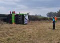 Accidente de micro en Ruta Nacional 7: buscan a uno de los choferes que se lanzó antes del sinistro