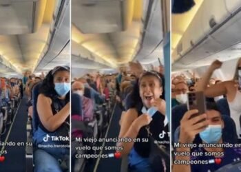 Un insólito momento: un piloto español generó confusión en pasajeros argentinos sobre el Mundial