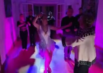 Kristalina Georgieva se animó a bailar tango con una bailarina durante su visita a Argentina