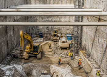 Progreso en la megaobra de conexión al norte de la Ciudad: excavaciones a 12 metros de profundidad
