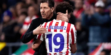 Diego Simeone se pronuncia sobre la situación de Julián Álvarez en el Atlético de Madrid