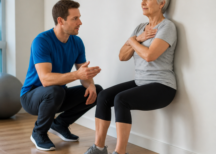 Entrenador especialista destaca 4 ejercicios de pared para fortalecer las piernas tras los 60